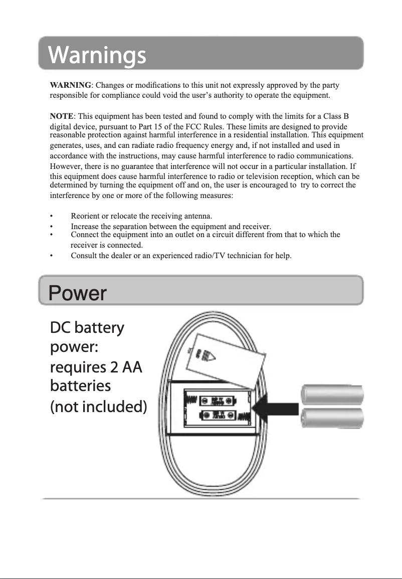 Page n°1 - Manuel utilisateur GPX SA302TL