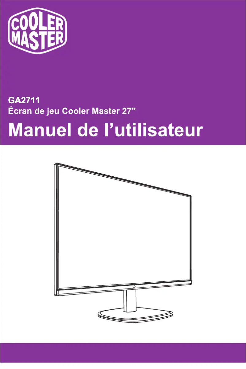 Image de la première page du manuel de l'appareil GA2711