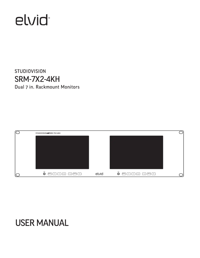 Page 1 de la notice Manuel utilisateur Elvid SRM-7X2-4KH