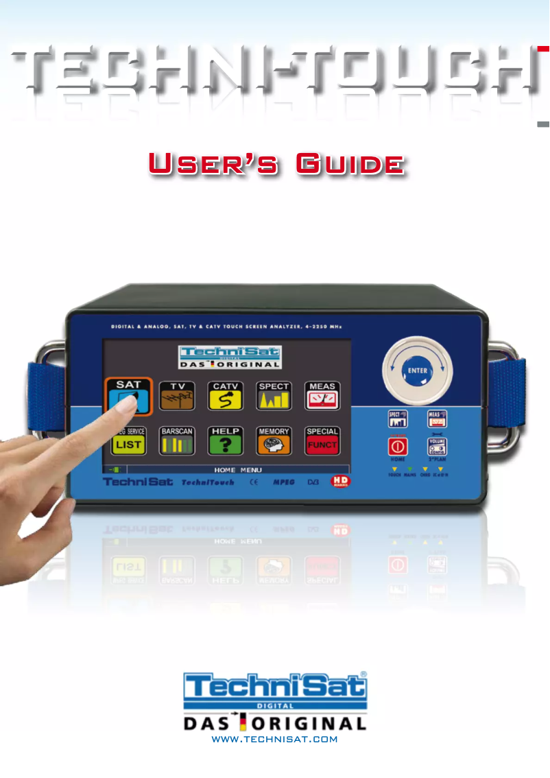 Imagen de la primera página del manual del dispositivo TechniTouch