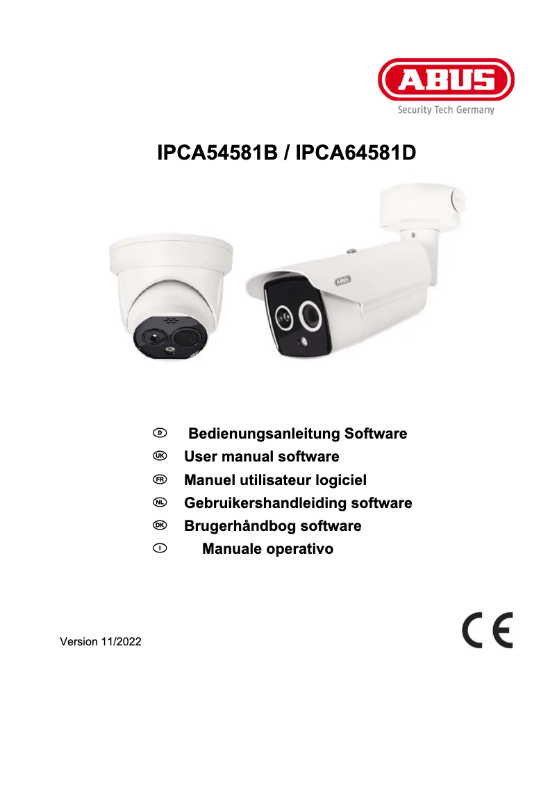 Imagen de la primera página del manual del dispositivo IPCA54581B