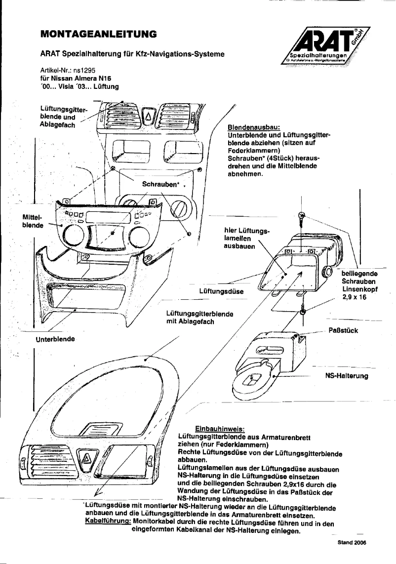 Image de la première page du manuel de l'appareil NS1295