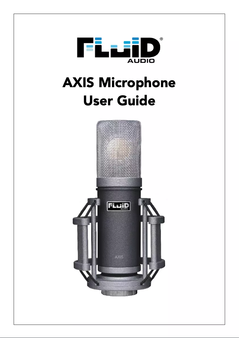 Page n°1 - Manuel utilisateur Fluid AXIS