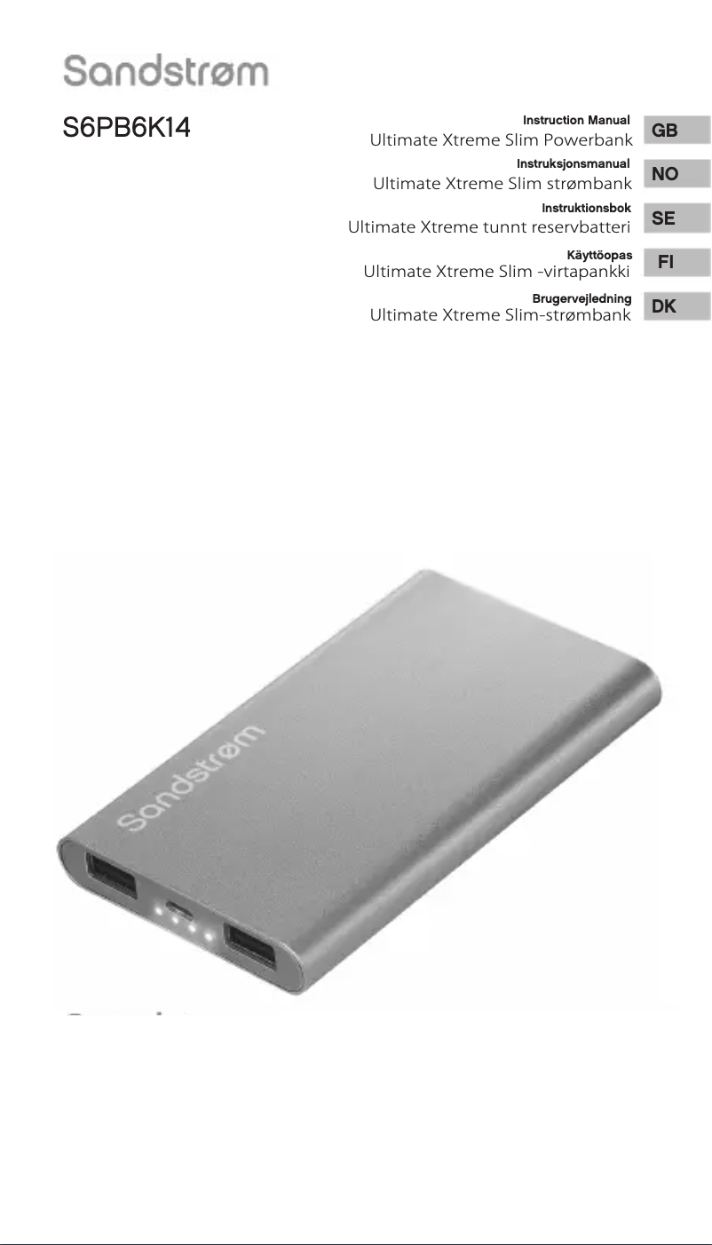 Image de la première page du manuel de l'appareil S6PB6K14