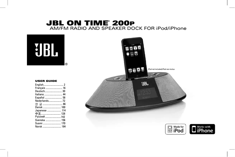 Image de la première page du manuel de l'appareil On Time 200P
