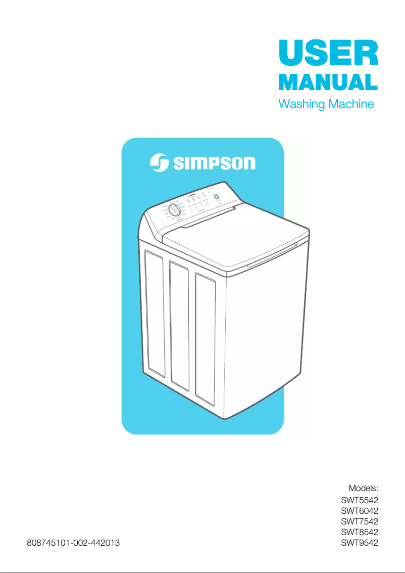 Page n°1 - Mode d'emploi Simpson SWT5542