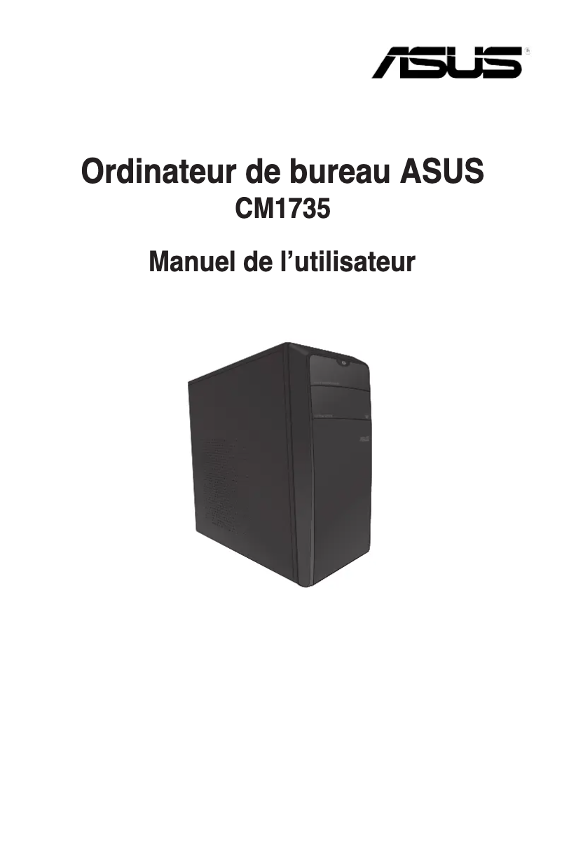 Page 1 de la notice Manuel utilisateur Asus CM1735