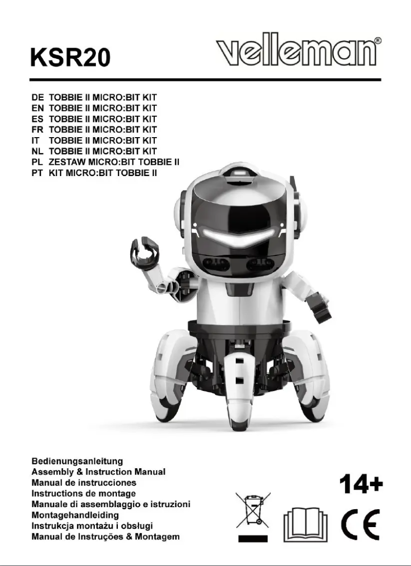 Page 1 de la notice Instructions / montage Velleman KSR20