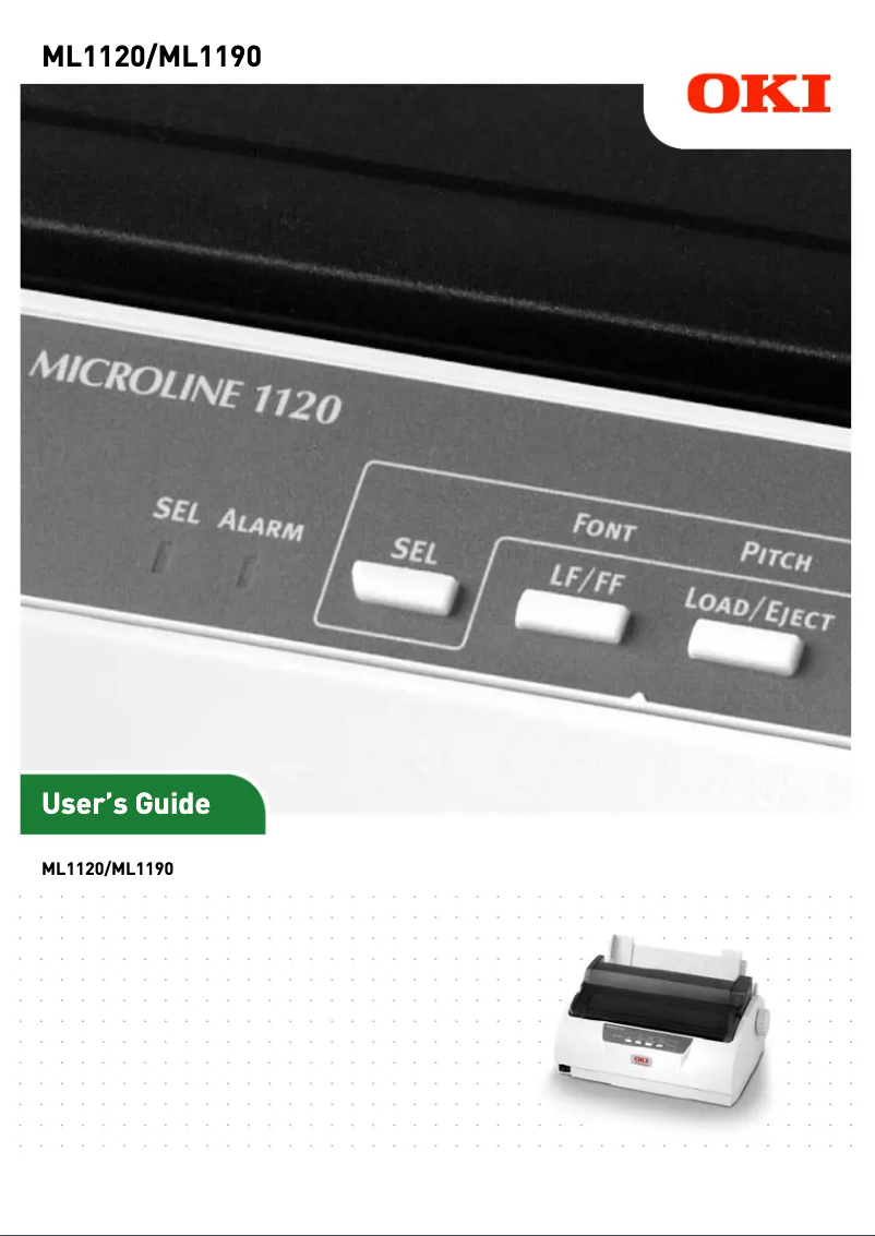 Page n°1 - Manuel utilisateur OKI ML1190