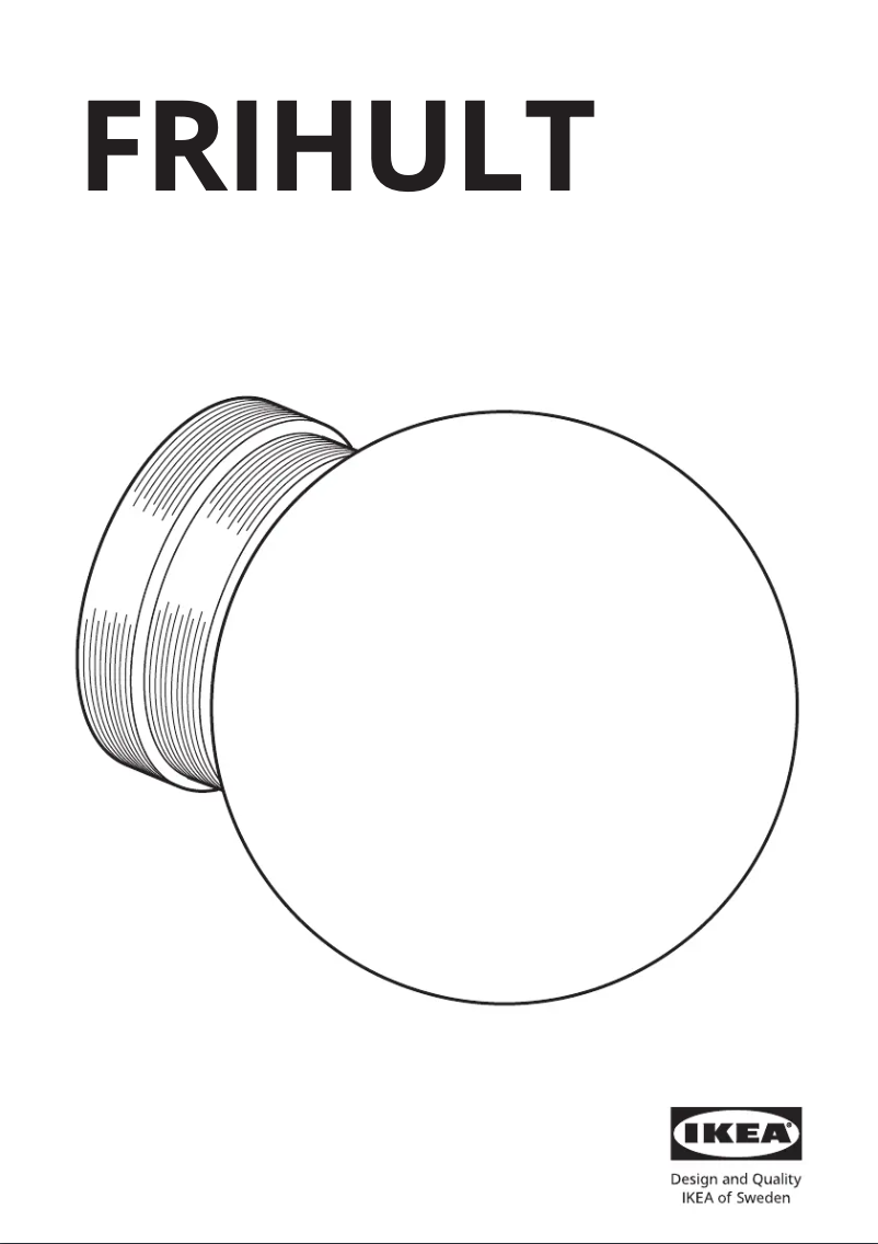 Page 1 de la notice Manuel utilisateur Ikea FRIHULT 704.316.14