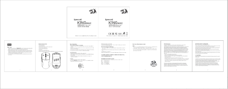 Page 1 de la notice Manuel utilisateur Redragon K1NG Max
