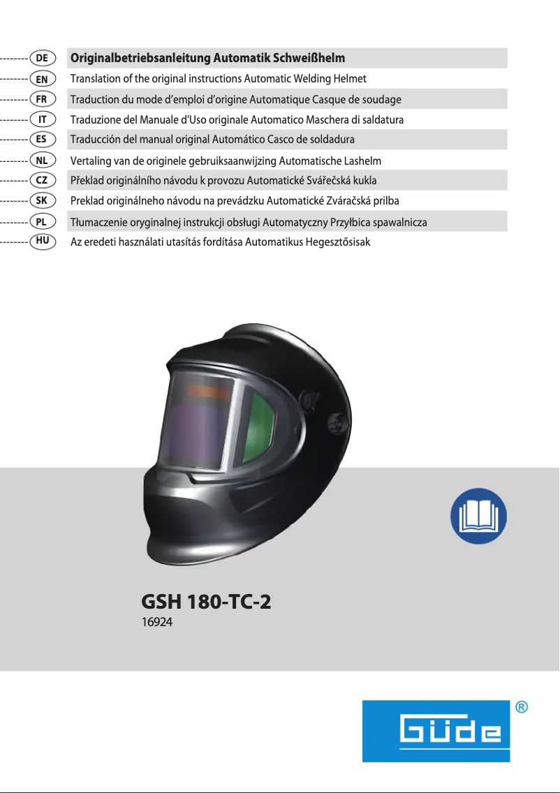 Página 1 del manual Manual de usuario Güde GSH 180-TC-2