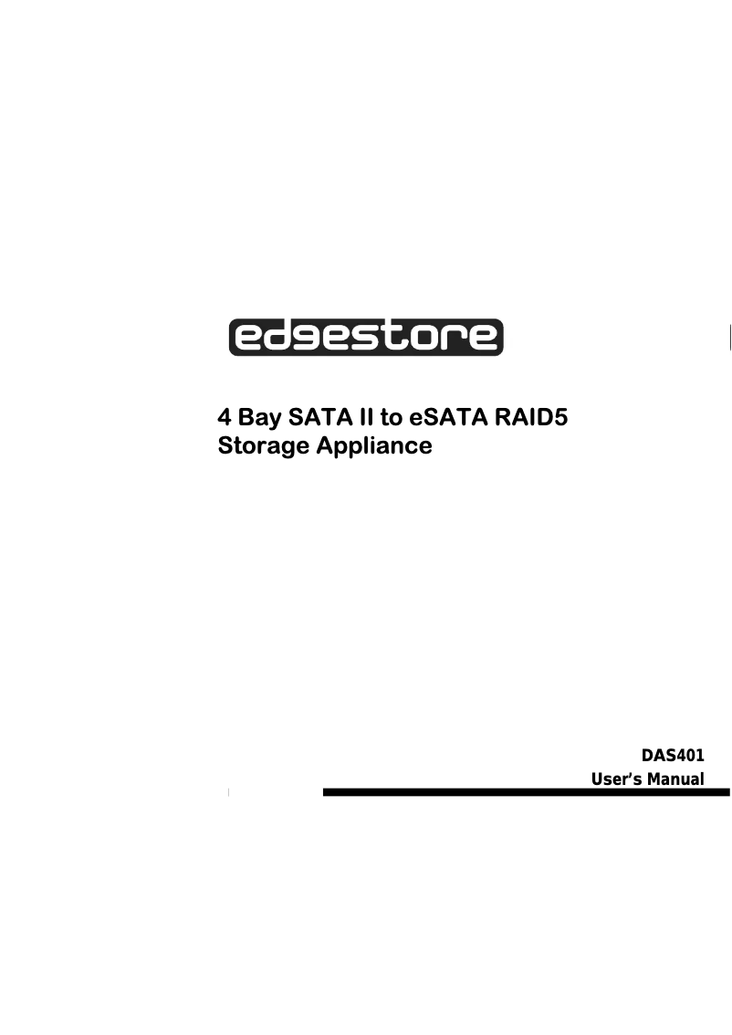 Página 1 del manual Manual de usuario Edge10 DAS401