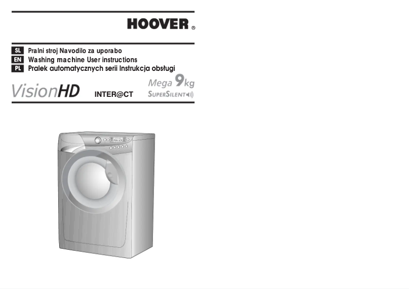 Page n°1 - Manuel utilisateur Hoover VHD 9163 ZI-16