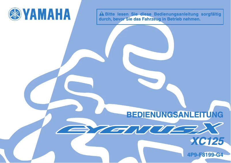 Page n°1 - Manuel utilisateur Yamaha Cygnus125 (2011)
