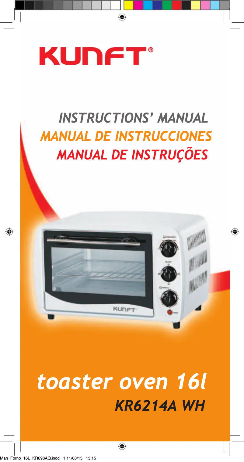 Image de la première page du manuel de l'appareil KR6214A