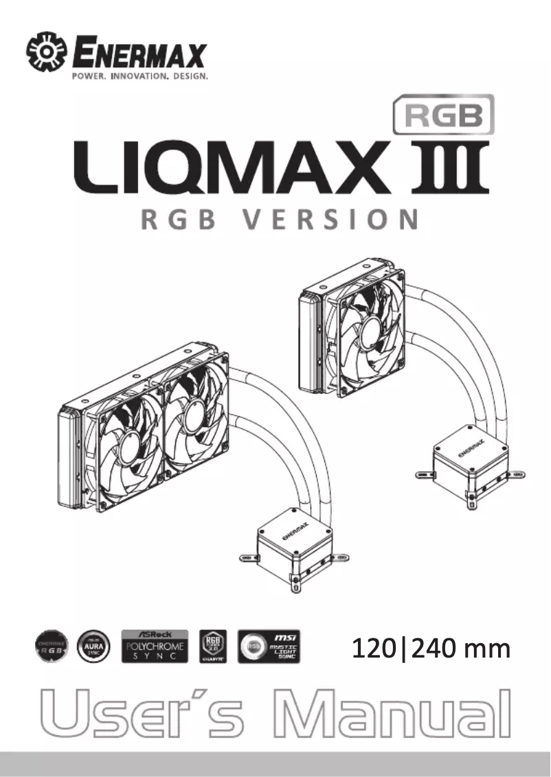 Image de la première page du manuel de l'appareil Liqmax III 240 RGB ELC-LMT240-RGB
