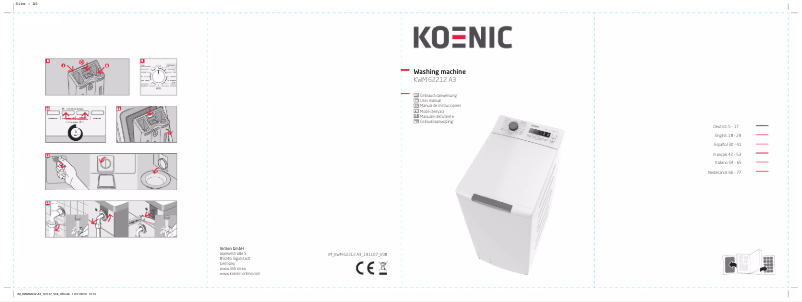 Page n°1 - Manuel utilisateur Koenic KWM 62212 A3