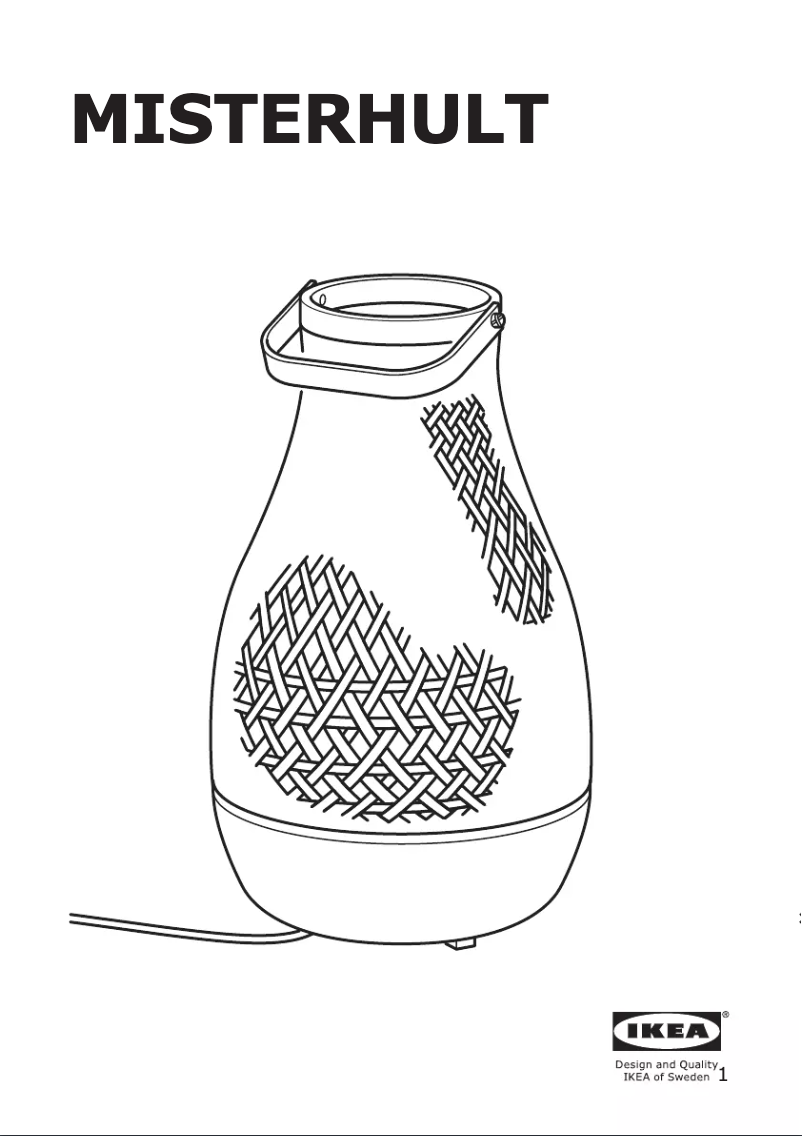 Page 1 de la notice Instructions / montage Ikea MISTERHULT