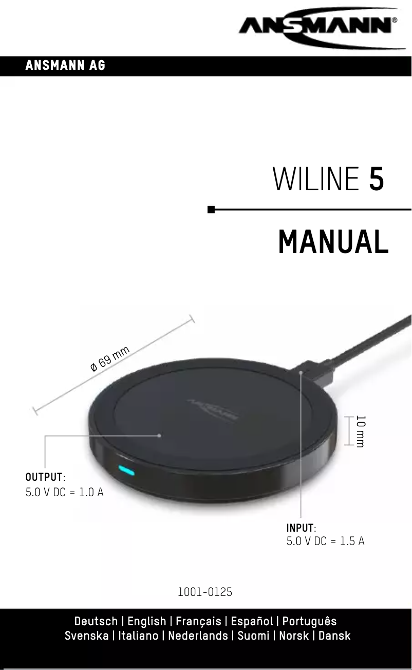 Image de la première page du manuel de l'appareil WiLine 5