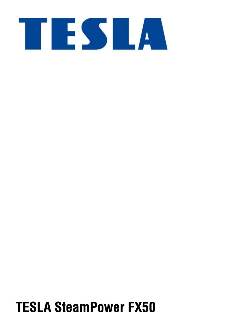 Page 1 de la notice Manuel utilisateur Tesla StreamPower FX50