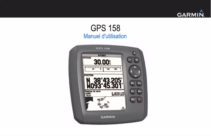 Página 1 del manual Manual de usuario Garmin GPS 158