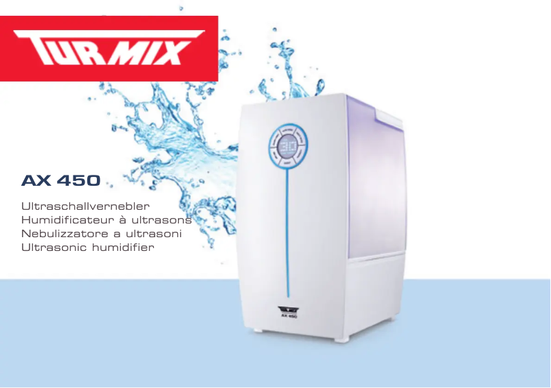 Page 1 de la notice Manuel utilisateur Turmix AX 450