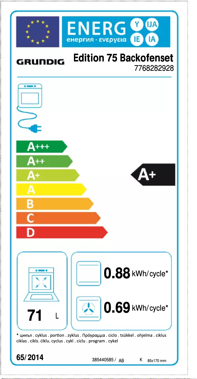 Image de la première page du manuel de l'appareil Edition 75