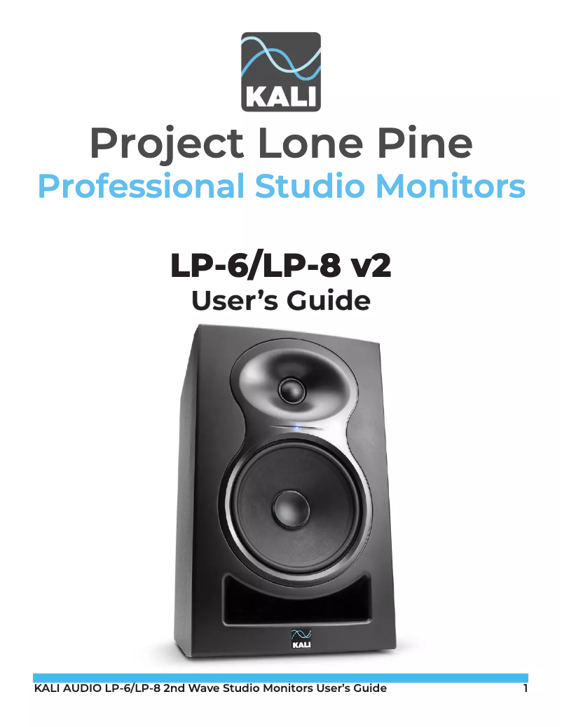 Page n°1 - Manuel utilisateur Kali Audio LP-8