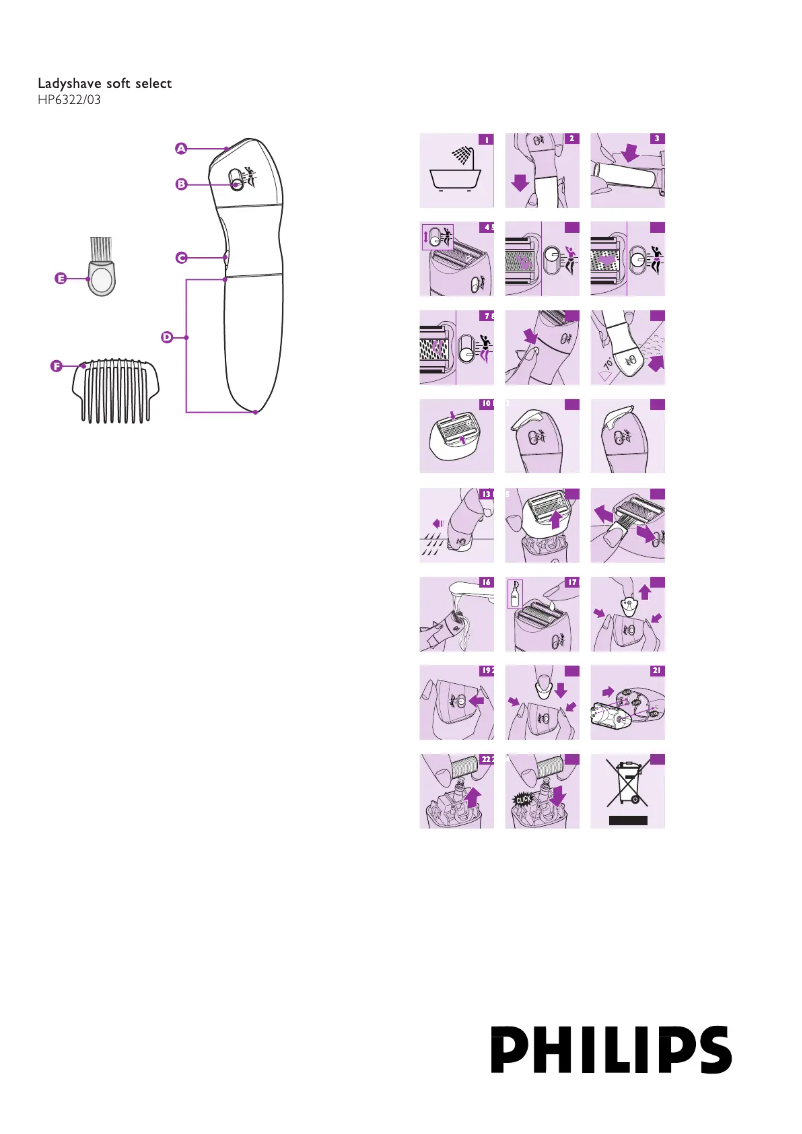 Page n°1 - Manuel utilisateur Philips HP6322