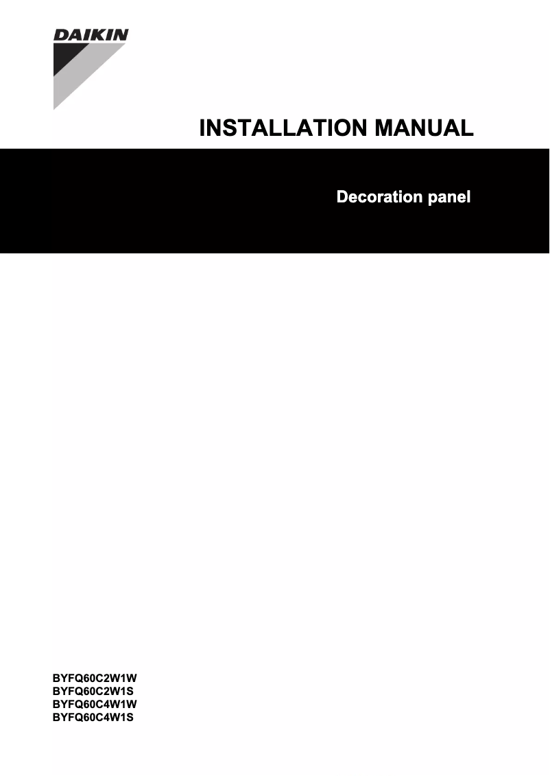 Página 1 del manual Manual de usuario Daikin BYFQ60C2W1S