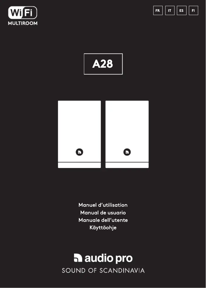 Page 1 de la notice Manuel utilisateur Audio Pro A28