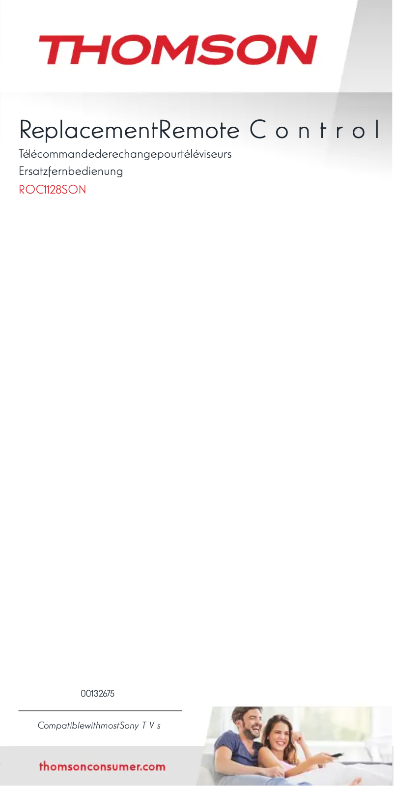 Página 1 del manual Manual de usuario Thomson ROC1128SON