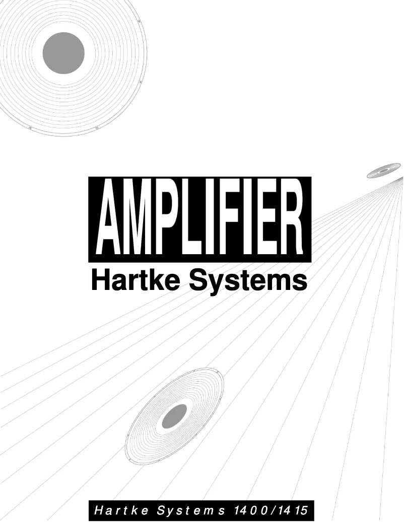 Page 1 de la notice Manuel utilisateur Hartke 1410