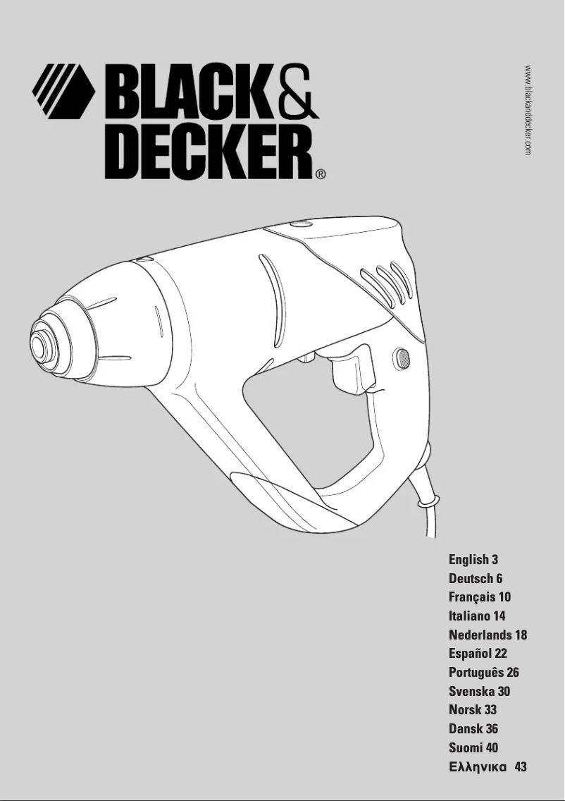 Page 1 de la notice Manuel utilisateur Black & Decker KR2000K