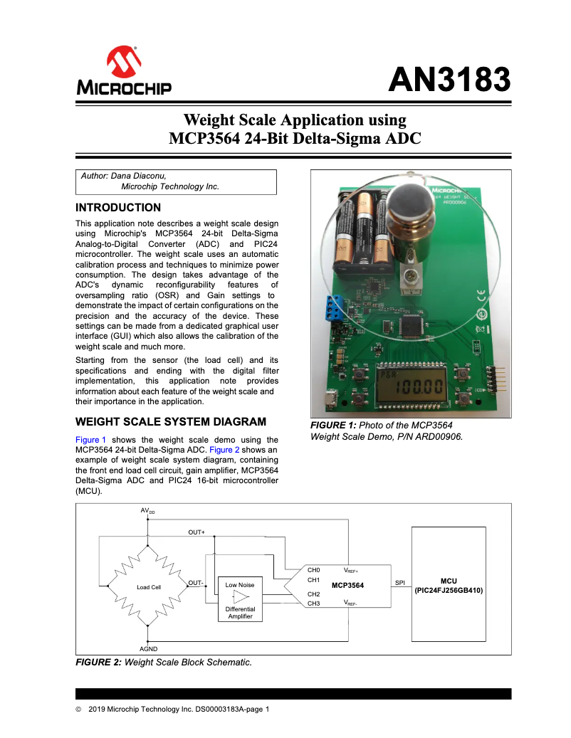 Page 1 de la notice Manuel utilisateur Microchip MCP3465R