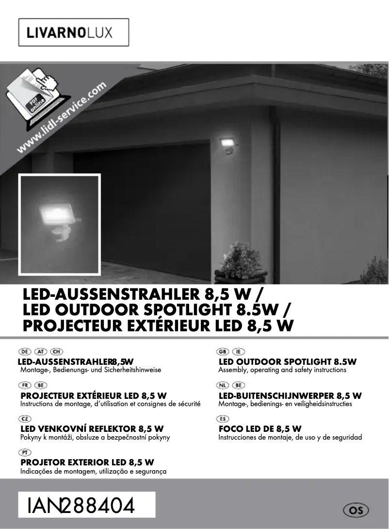 Page n°1 - Manuel utilisateur Livarno Lux HG00108A
