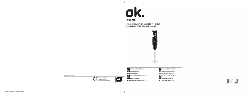 Page n°1 - Manuel utilisateur OK OSB 112