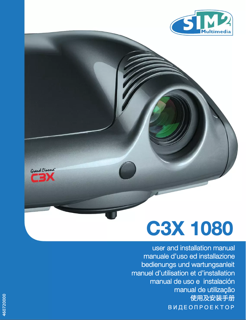 Page 1 de la notice Manuel utilisateur Sim2 C3X 1080