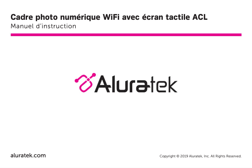 Image de la première page du manuel de l'appareil AWS17F