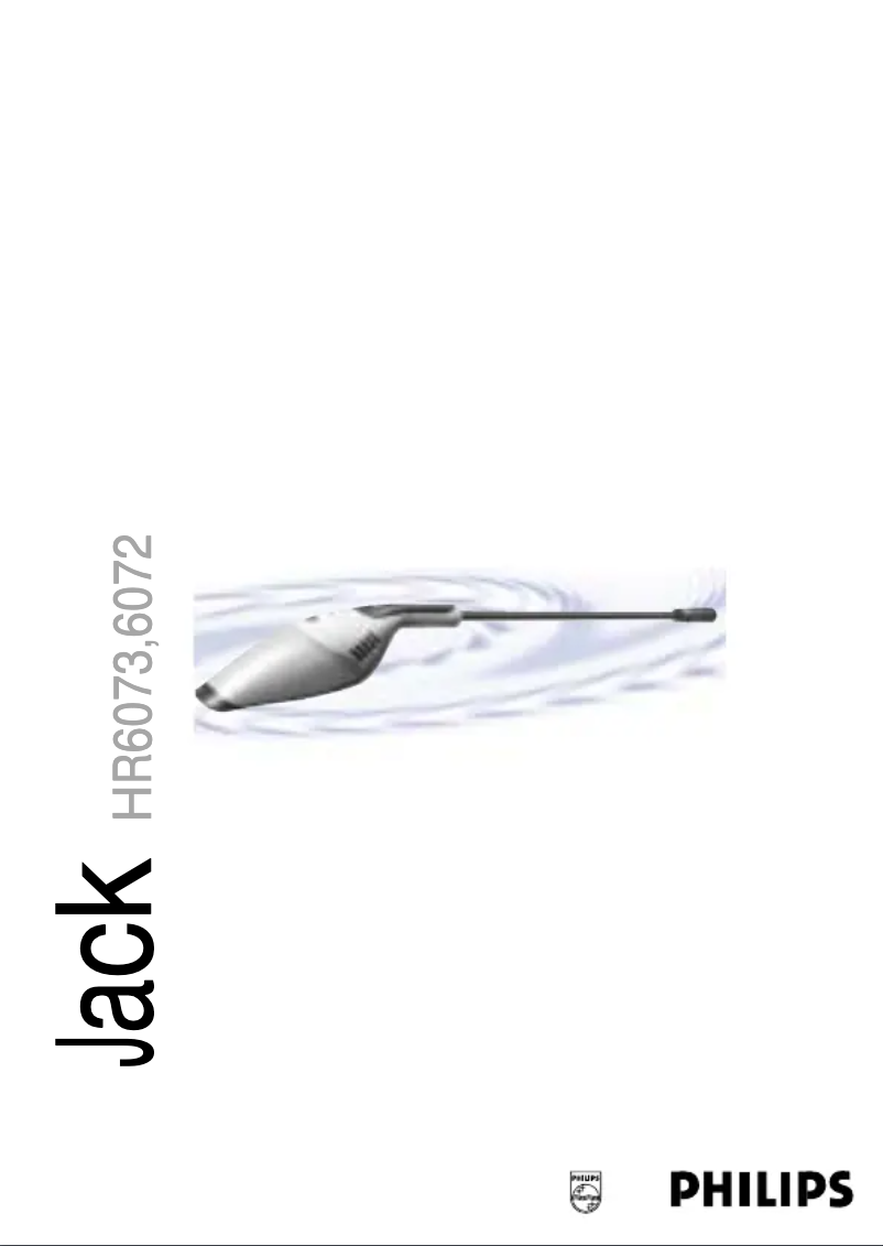 Page n°1 - Manuel utilisateur Philips Jack HR6072