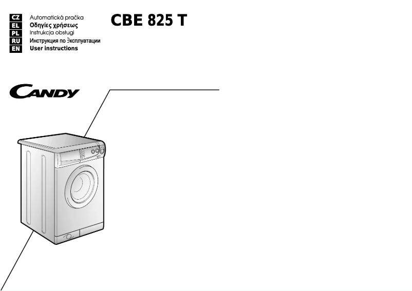 Image de la première page du manuel de l'appareil LB CBE825 T