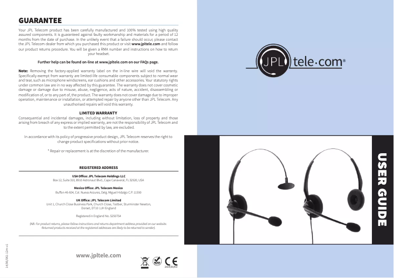 Image de la première page du manuel de l'appareil 100-M