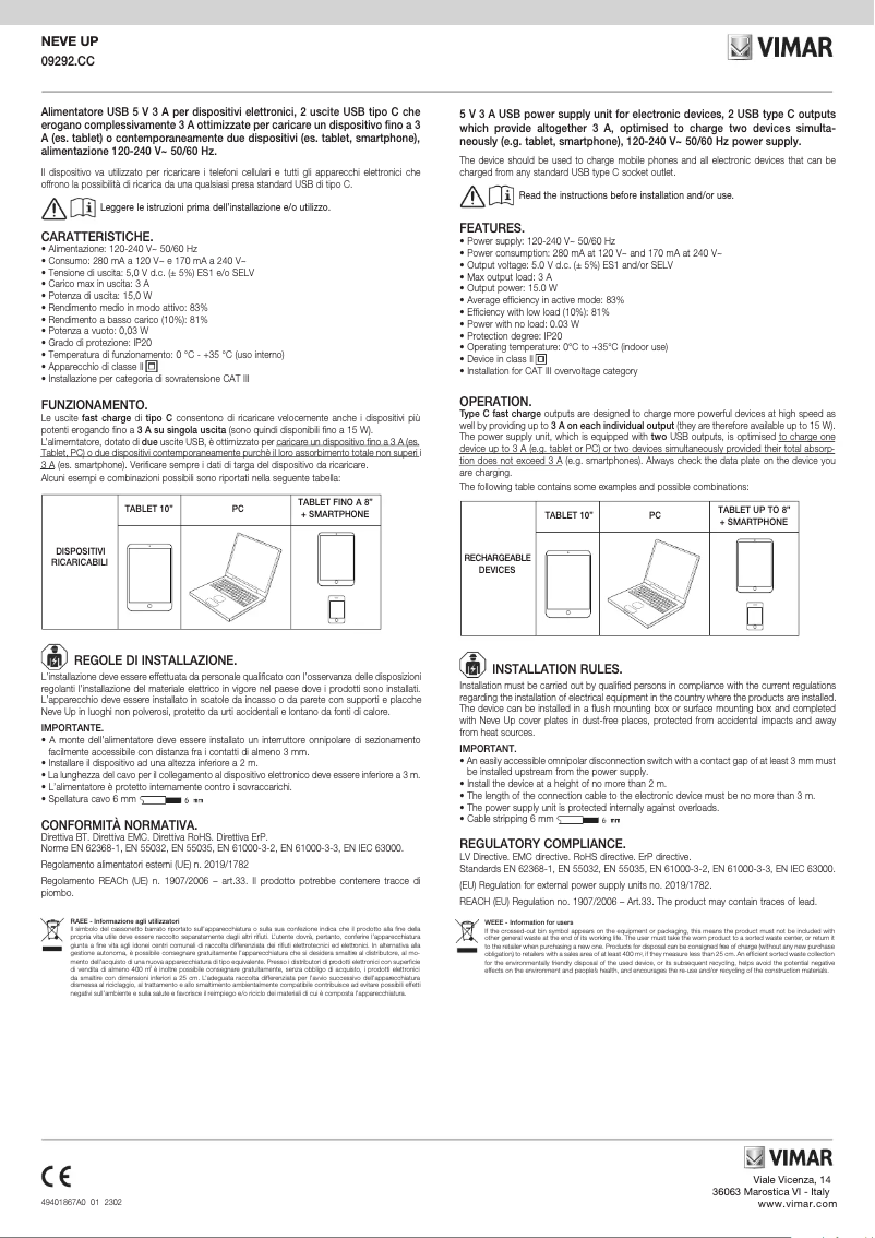 Image de la première page du manuel de l'appareil 09292.CC.CM