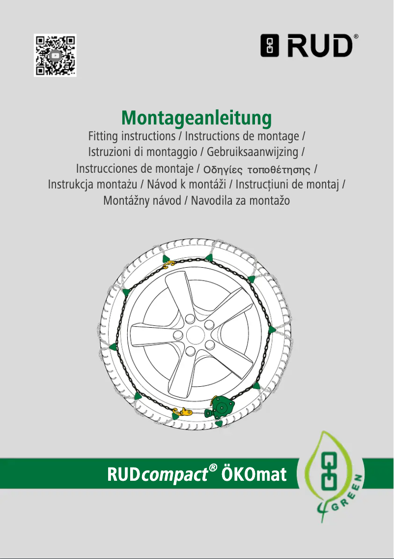 Page 1 de la notice Manuel utilisateur RUD RUDcompact ÖKOmat E080