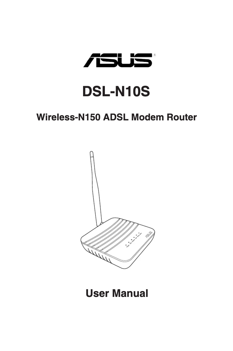 Page n°1 - Manuel utilisateur Asus DSL-N10S