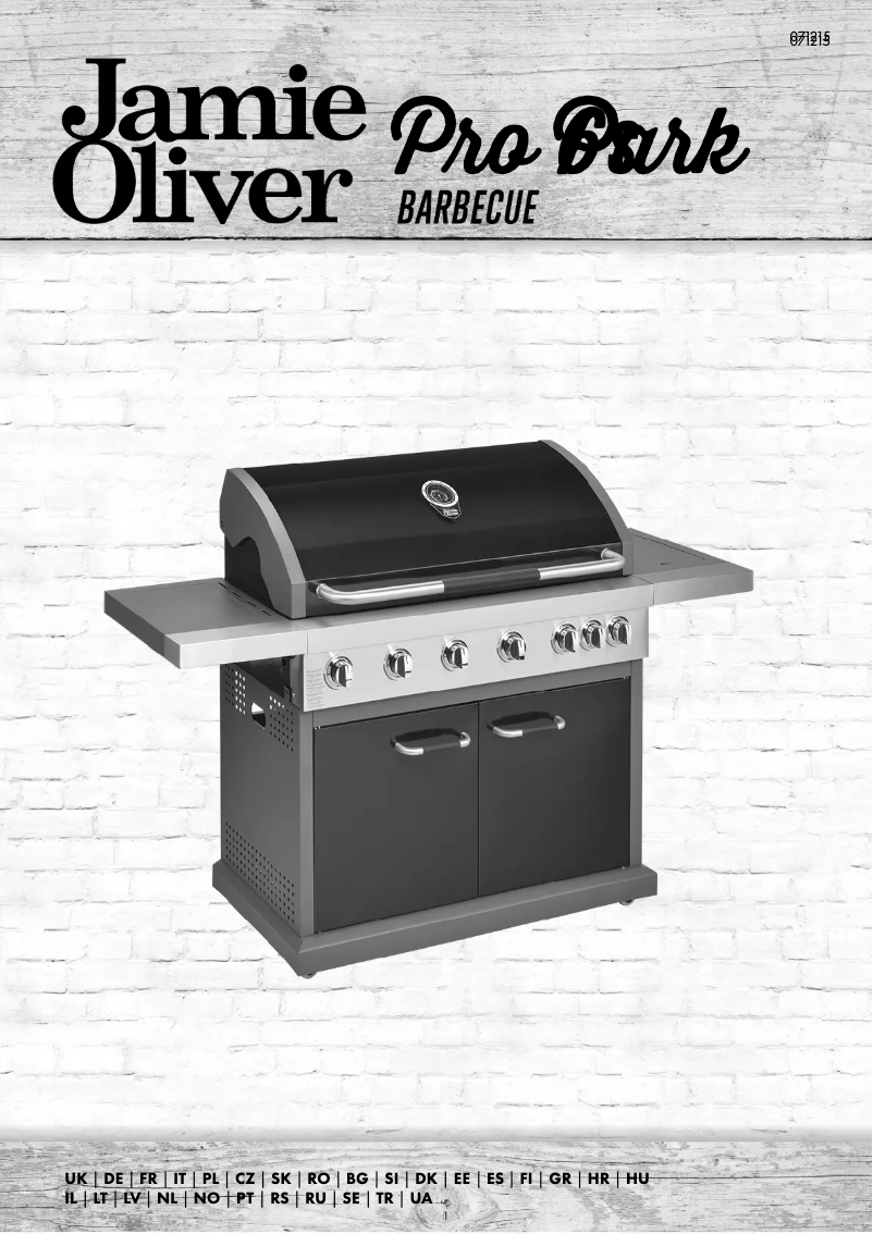 Page 1 de la notice Manuel utilisateur Jamie Oliver Pro 6S