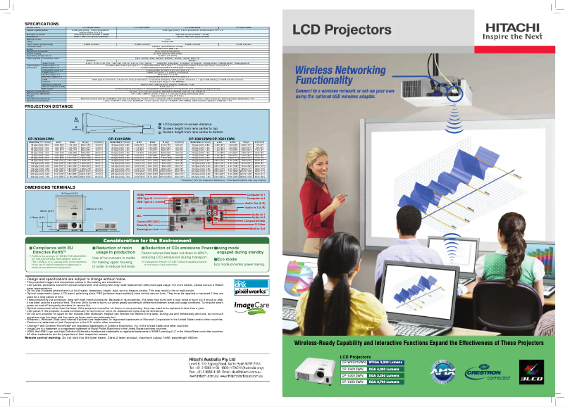 Image de la première page du manuel de l'appareil CP-X4015WN