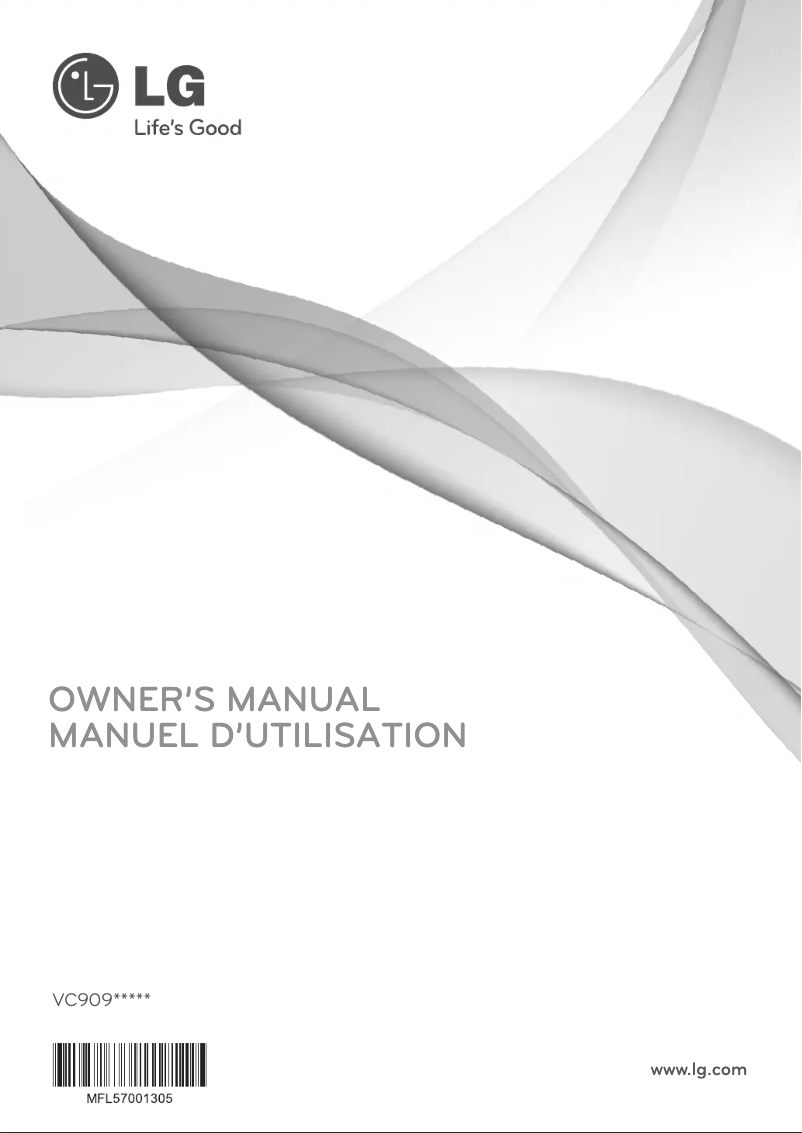 Page n°1 - Manuel utilisateur LG VC9095R