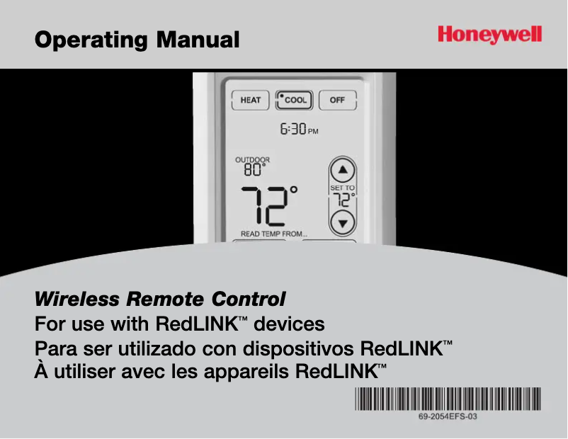 Page n°1 - Manuel utilisateur Honeywell REM5000R1001